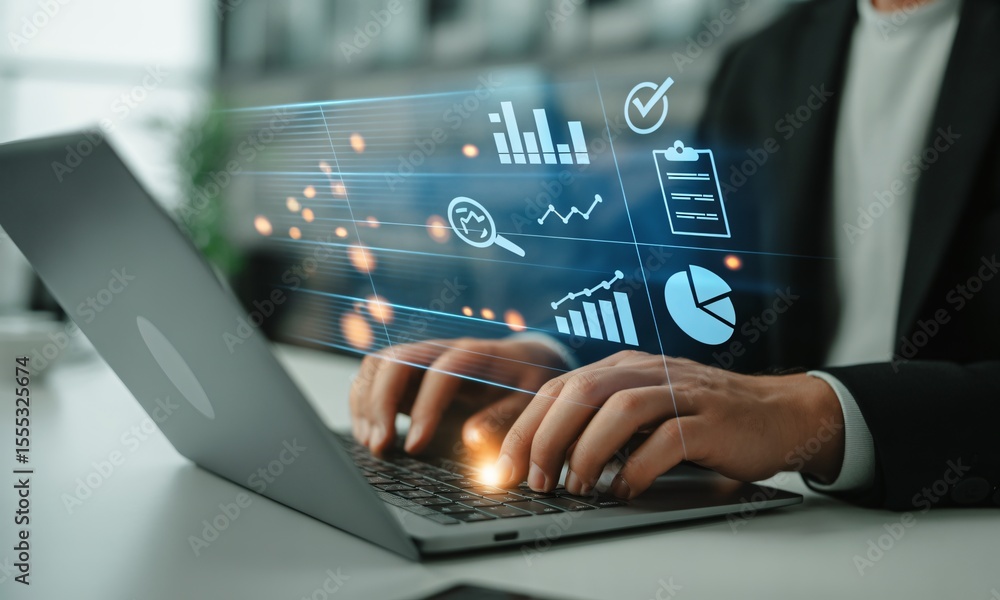 Aufkleber data analysis and visualization optimizing business decisions with technology