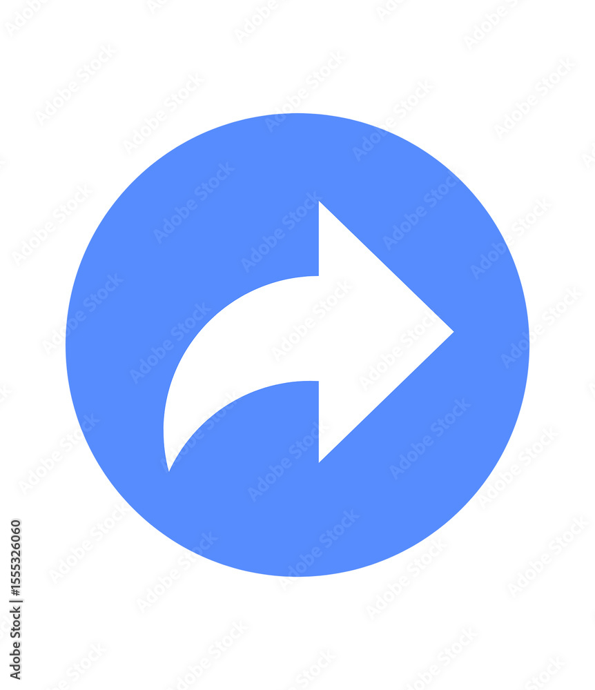 Poster dynamic azure share icon on a circular backdrop a versatile symbol for sharing content, connecting n