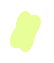 Abstract Green Blob on Transparent Backdrop A Unique Design Element for Creative Projects and Modern Graphics with an Organic and Fluid Aesthetic