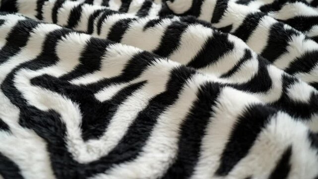 Comfortable and stylish zebra print bedspread. Warm and cozy, perfect for a modern home decor.