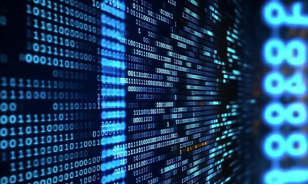 Binary code digital display