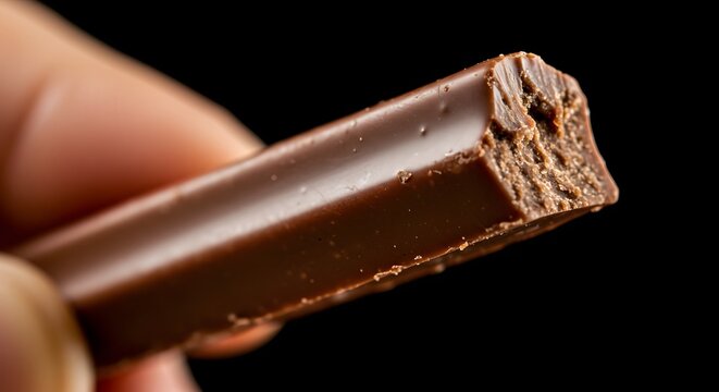 Celebre o Dia do Chocolate com estilo! Pessoa segurando palito crocante e irresist&iacute;vel, combina&ccedil;&atilde;o perfeita de textura e sabor