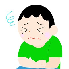 お腹が痛くなった子供
