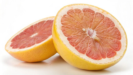 grapefruit on white background