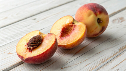 ripe juicy peaches