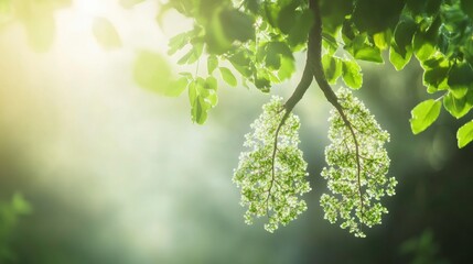 Lush Green Leaves Forming Lungs Symbolizing Nature and Fresh Air