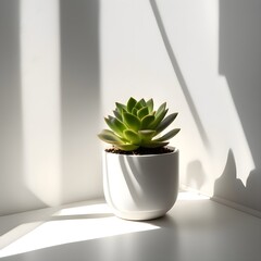 Minimalist Potted Succulent