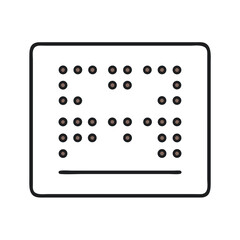 Braille Menu Accessibility Sign Icon Design for Inclusive Dining Experiences