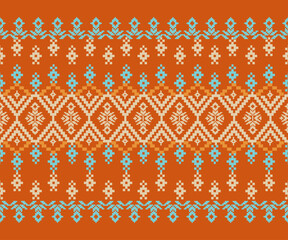 This vibrant collection of ikat patterns reimagines traditional textile motifs. Featuring rich orange and sun-washed gold tones, each design reflects the warmth and rhythm of summer culture.