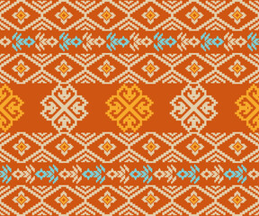This vibrant collection of ikat patterns reimagines traditional textile motifs. Featuring rich orange and sun-washed gold tones, each design reflects the warmth and rhythm of summer culture.
