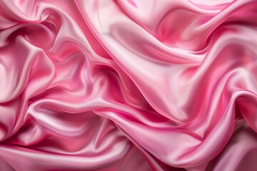 Fototapeta premium Draped Pink Silk Fabric Texture