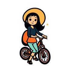 girl on a bike