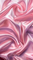 Fototapeta premium Pink Satin Fabric Drape
