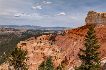 Bryce Canyon National Park, Utah. Claron Formation, (Tcp) Pink member; mudstone, sistone,...