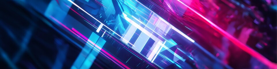 Abstract geometric lines creating futuristic technology background