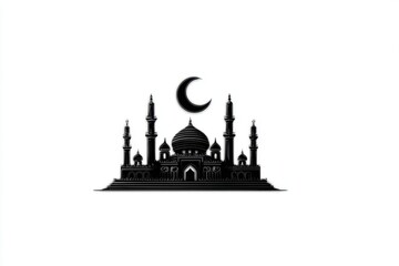 Fototapeta premium Religious Building Silhouette Under Moonlight