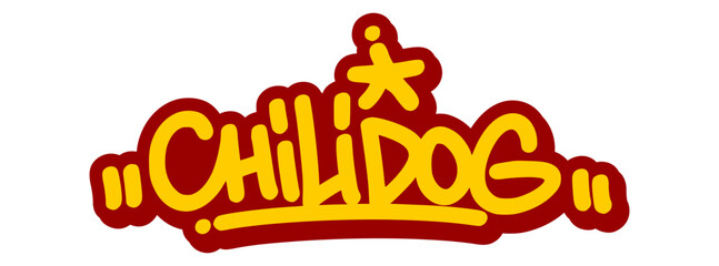 Vector graffiti tag illustration of the word 