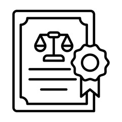 Obraz premium Certificate Icon