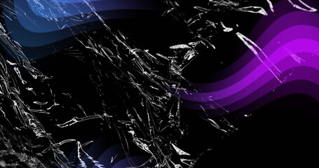 Flowing white textures swirling on digital canvas, with purple-blue bands and plastic details