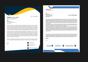 Modern Business Letterhead Design Template, Black Abtract Letterhead Design, Letterhead Template, - vector(64).Unique style letter head templates for your Business.

