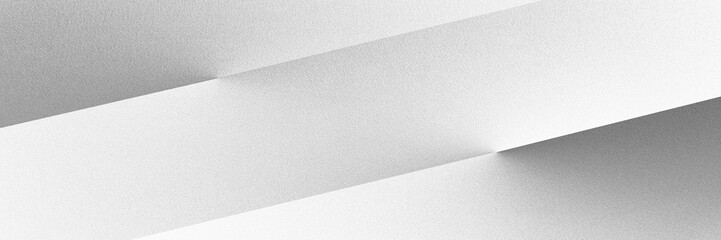 Black white light grey silver abstract background. Geometric shape. Line stripe triangle angle diagonal 3d. Gradient.Rough grain noise grange.Matte metal metallicTechnology business.Design.Wide banner