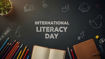 Chalkboard Design – International Literacy Day Celebration