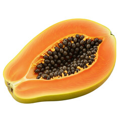 Papaya isolated on white background