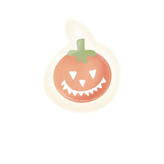 halloween pumpkin isolated on white