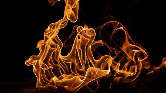 The primary and most central tendril of fire. It is slightly larger, brighter, and its movements are more deliberate, appearing to lead the dance of the others.