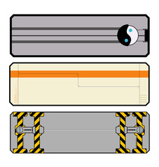 テクノロジー装飾フレーム素材
