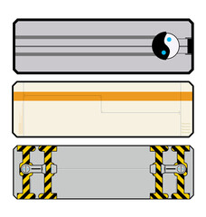 テクノロジー装飾フレーム素材