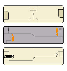 テクノロジー装飾フレーム素材