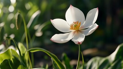Fototapeta premium White Flower in Sunlight