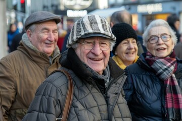 old people on the street in munich