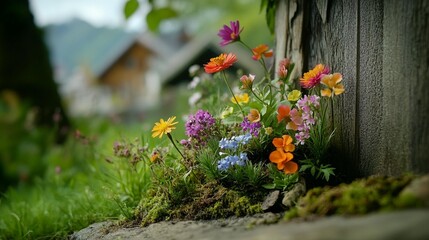 Vibrant Wildflower Garden Bloom