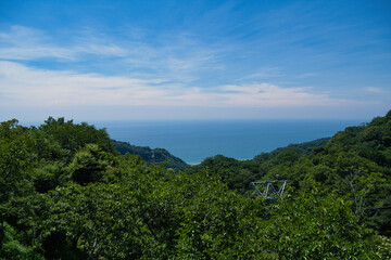 日本平ロープウェイ乗り場から見た相模湾