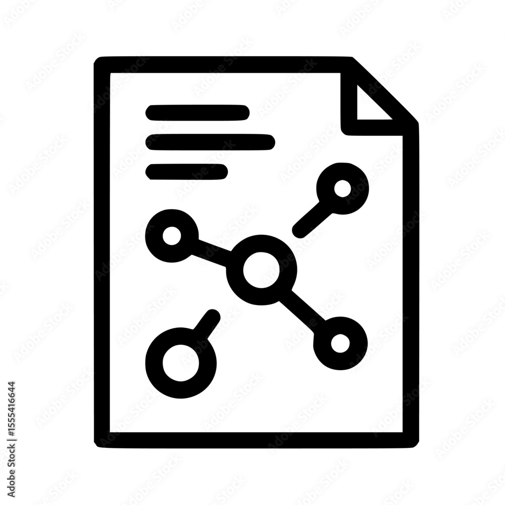Poster a document displaying a simple network diagram, illustrating connections between nodes.
