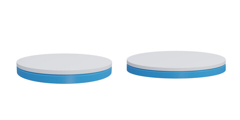 3d product display podium icon on isolated background