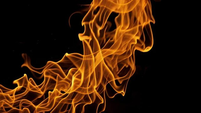 The primary and most central tendril of fire. It is slightly larger, brighter, and its movements are more deliberate, appearing to lead the dance of the others.