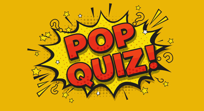 POP QUIZ! Engaging Educational Activity for Students and Learners, Fun Interactive Test for Knowledge Assessment
