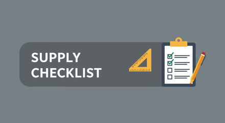 SUPPLY CHECKLIST - Essential Inventory Management Tool for Efficient Organization
