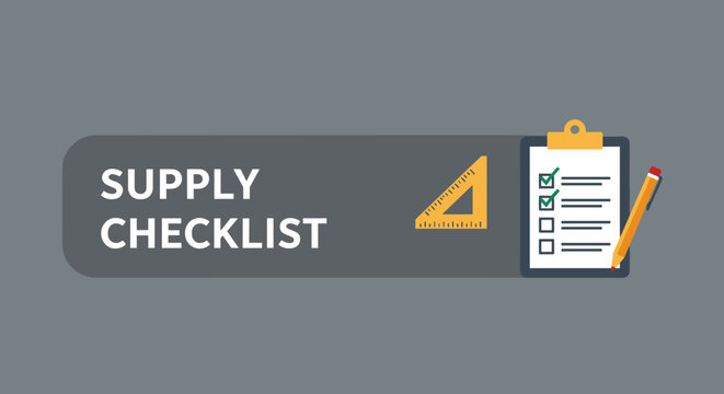 SUPPLY CHECKLIST - Essential Inventory Management Tool for Efficient Organization