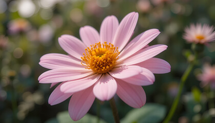 Obraz premium pink and white daisy