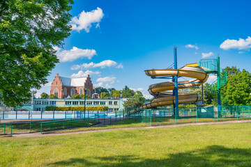 Public aquapark in Sosnowiec city, Poland