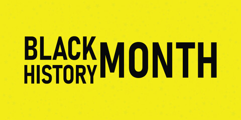 Black History Month Graphic Design Celebrated on a Bright Background.