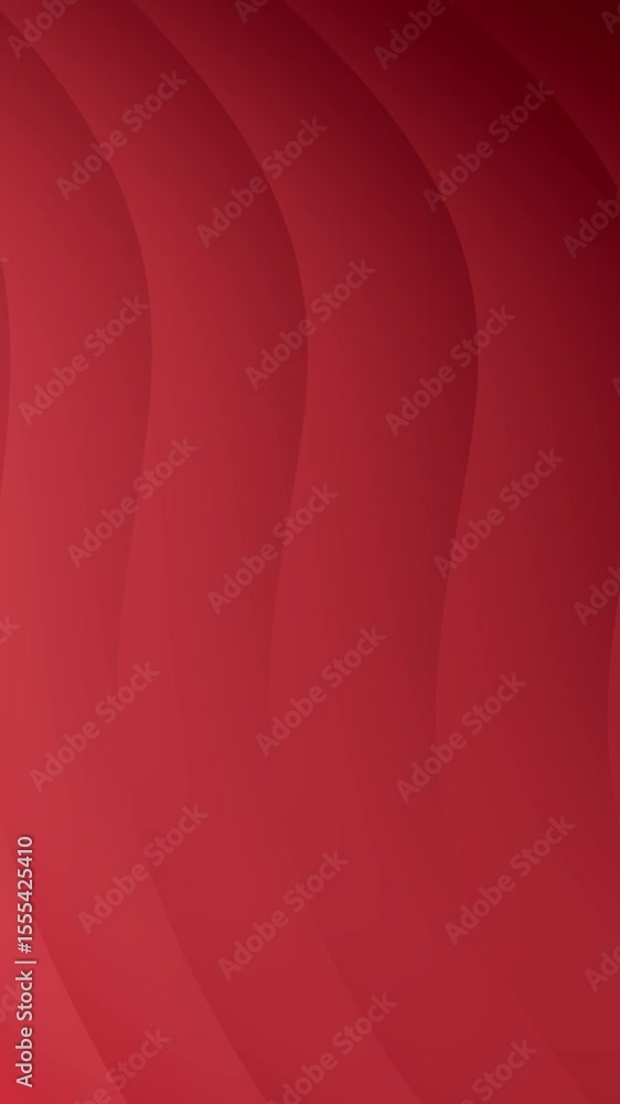 Poster abstract red wave background video loop seamless animated curving lines