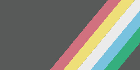 Disability pride flag. Color stripes representing a form of impairment
