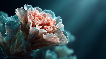 Lettuce Coral Colony, Ocean Reef Closeup Background Texture Wallpaper