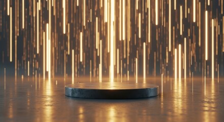 Obraz premium Product Display Platform with Abstract Light Background