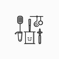 kitchen utensils vector illustration